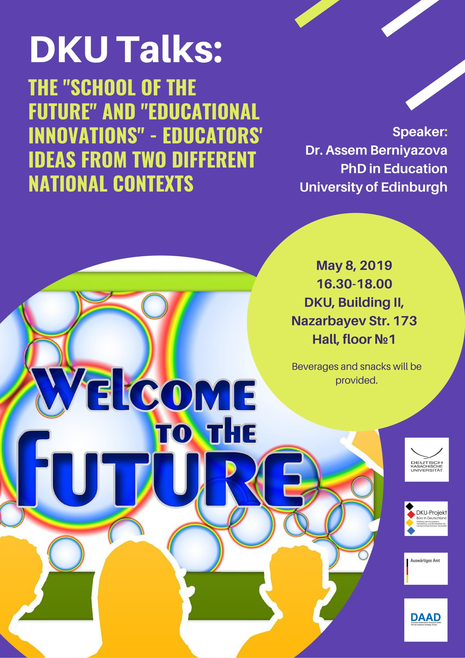DKU Talks “The “school of the future” and “educational innovations” – educators’ ideas from two different national contexts”