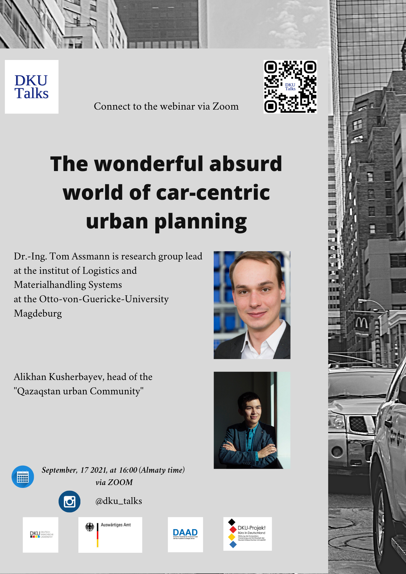DKU Talk on “The wonderful absurd world of car-centric urban planning”